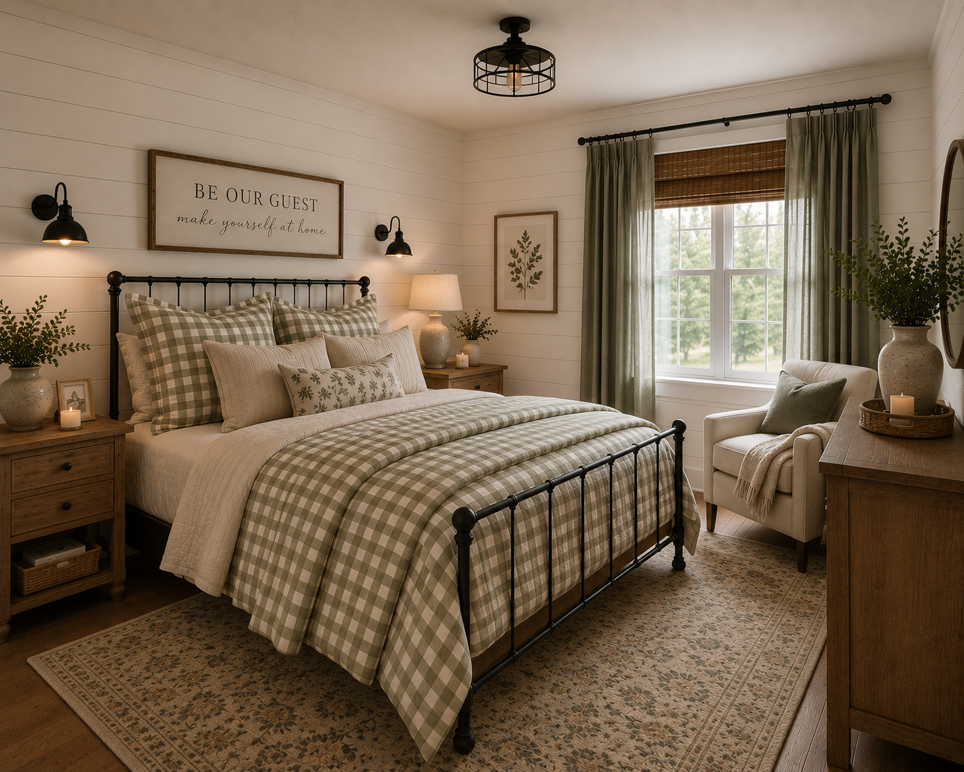 Farmhouse guest kids guest rooms