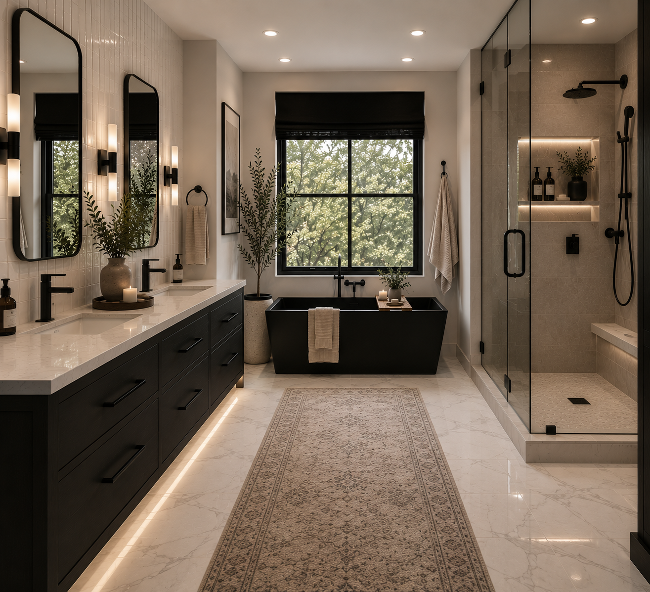 Modern high-end bathrooms