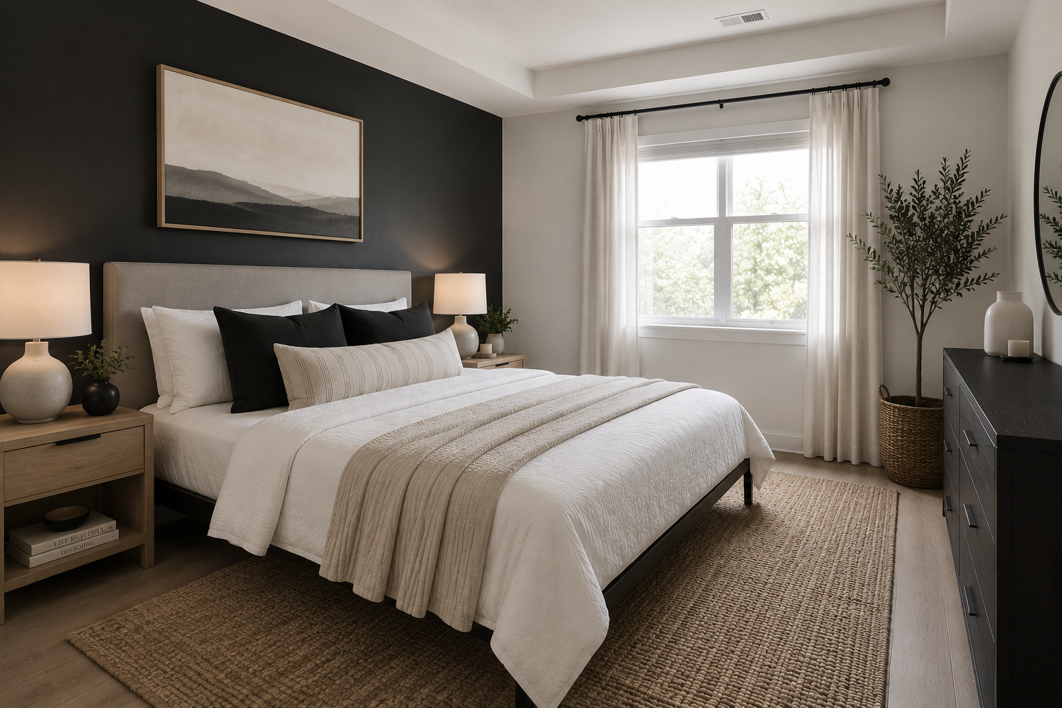 Modern budget-friendly primary bedrooms