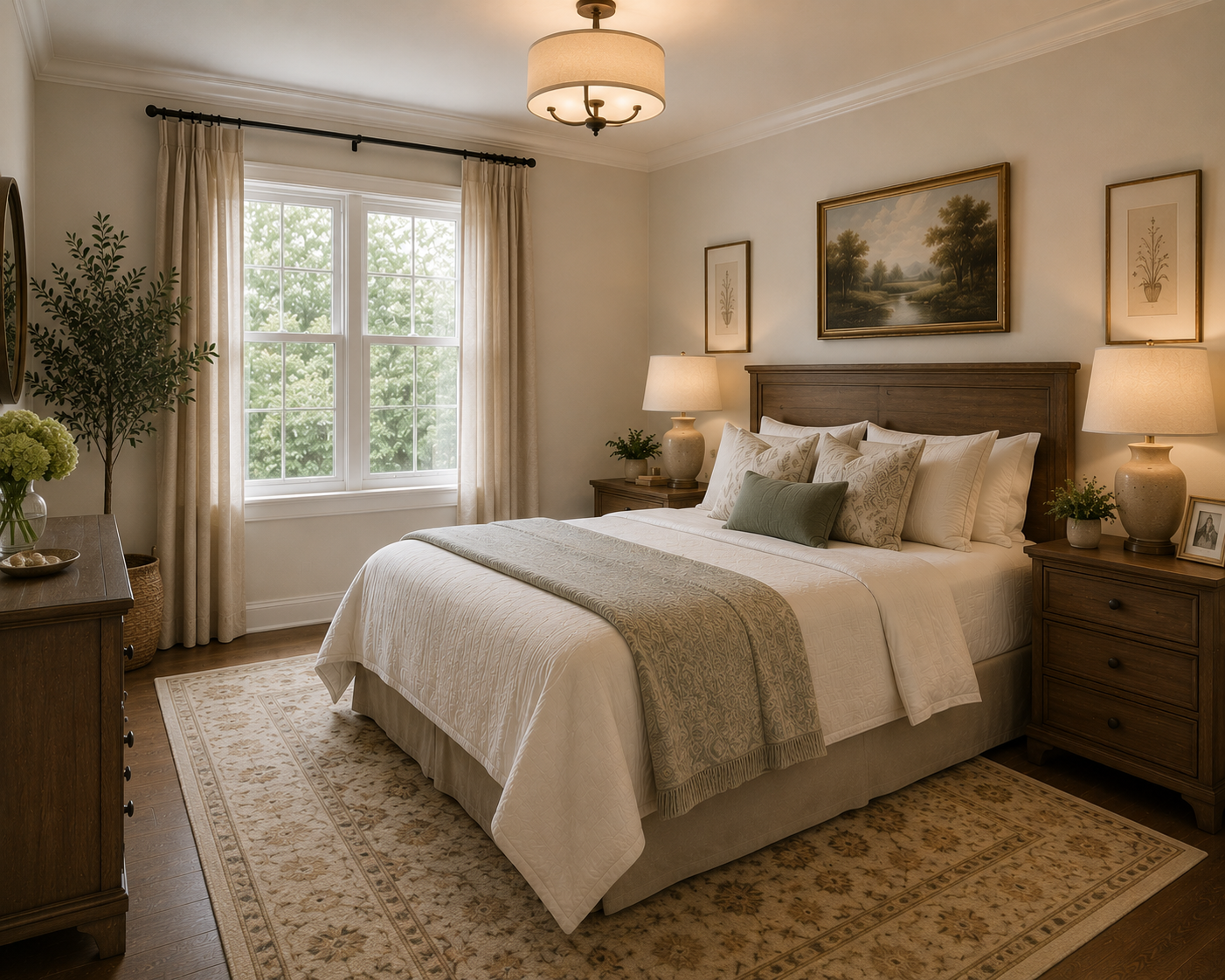 Traditional budget-friendly primary bedrooms